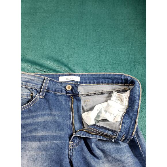 Kan Can Jeans Size 15 Womens Blue Stretch Denim Pants Mid Rise Ladies Skinny - Picture 5 of 12